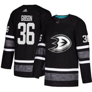 Anaheim Ducks Trikot #36 John Gibson Schwarz 2019 All-Star Stitched